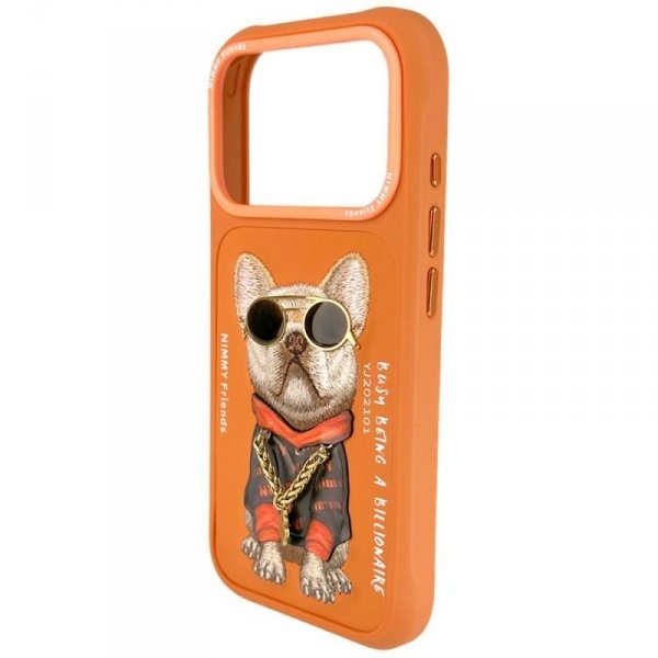 Nimmy Glasses Cool Dog Orange case for iPhone 17 Pro Max