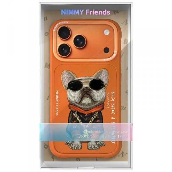 Nimmy Glasses Cool Dog Orange case for iPhone 17 Pro Max