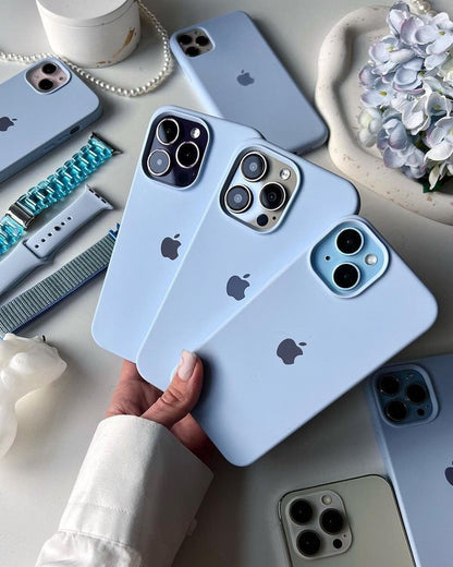 Lilac Blue OG Silicone Case for iPhone