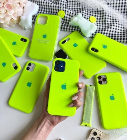 Neon Green OG Silicone Case for iPhone