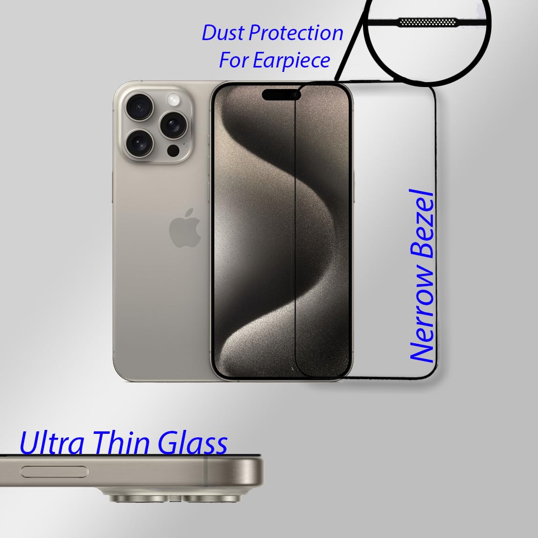 X-level HD+ 2.5 D Tempered Glass for iPhone