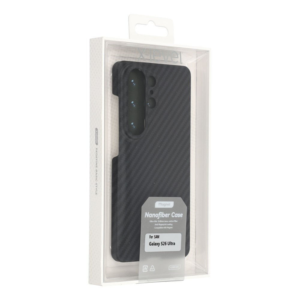 X-level Nanofiber Ultra-thin 0.68mm Carbon Fiber case with MagSafe for Samsung Galaxy S26 Ultra
