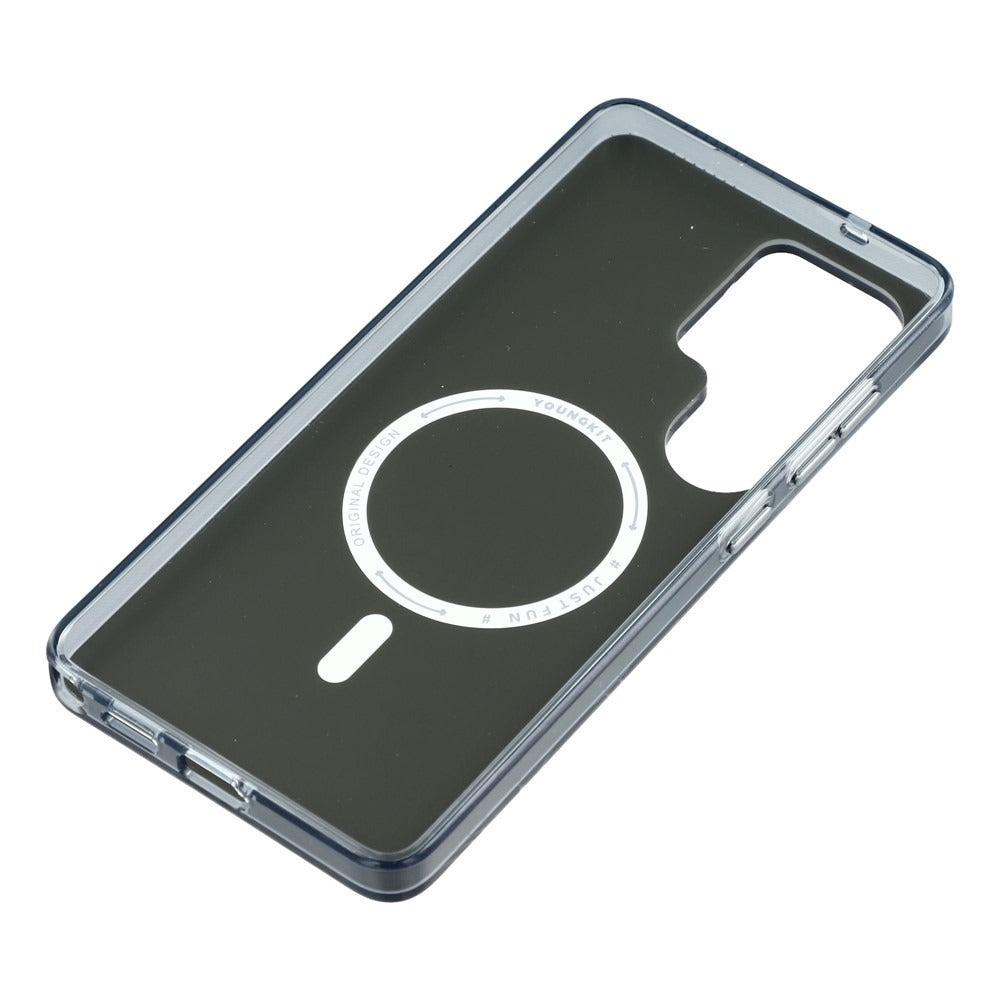 YOUNGKIT Blue Futuristic Circuit Board Magnetic Case for Galaxy S25 Ultra