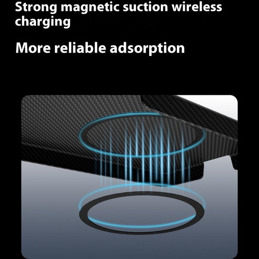 Moloch Design Black 600D Fine Carbon Fiber Texture MagSafe Case For Samsung Galaxy S26 Ultra