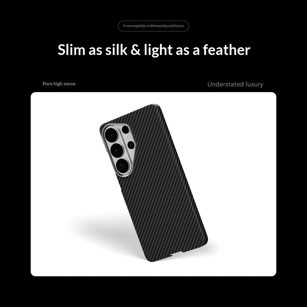 Moloch Design Black 600D Fine Carbon Fiber Texture MagSafe Case For Samsung Galaxy S26 Ultra