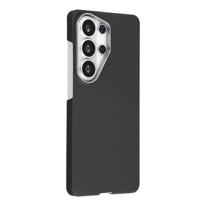 X-LEVEL Black Magnetic Case Carbon Nanofiber + Metal Lens Frame Phone Case For Samsung Galaxy S26 Ultra