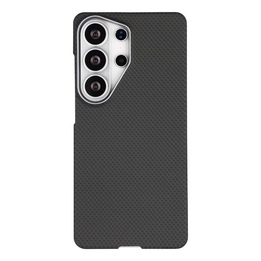 X-LEVEL Black Magnetic Case Carbon Nanofiber + Metal Lens Frame Phone Case For Samsung Galaxy S26 Ultra