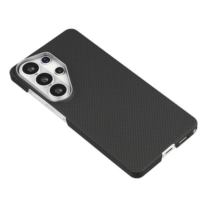X-LEVEL Black Magnetic Case Carbon Nanofiber + Metal Lens Frame Phone Case For Samsung Galaxy S26 Ultra