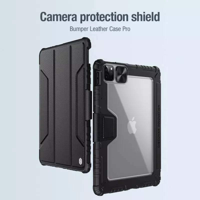 Nillkin Black Bumper Pro Leather Flip Cover Case for iPad