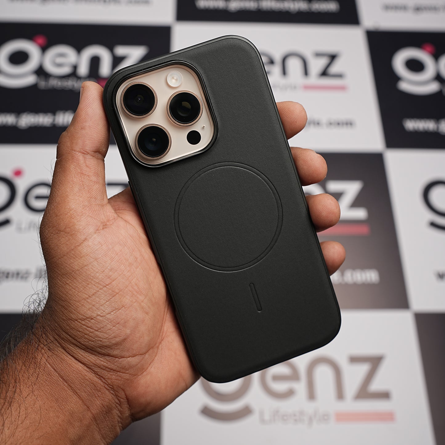 X-level Black Duke Leather case with MagSafe for iPhone