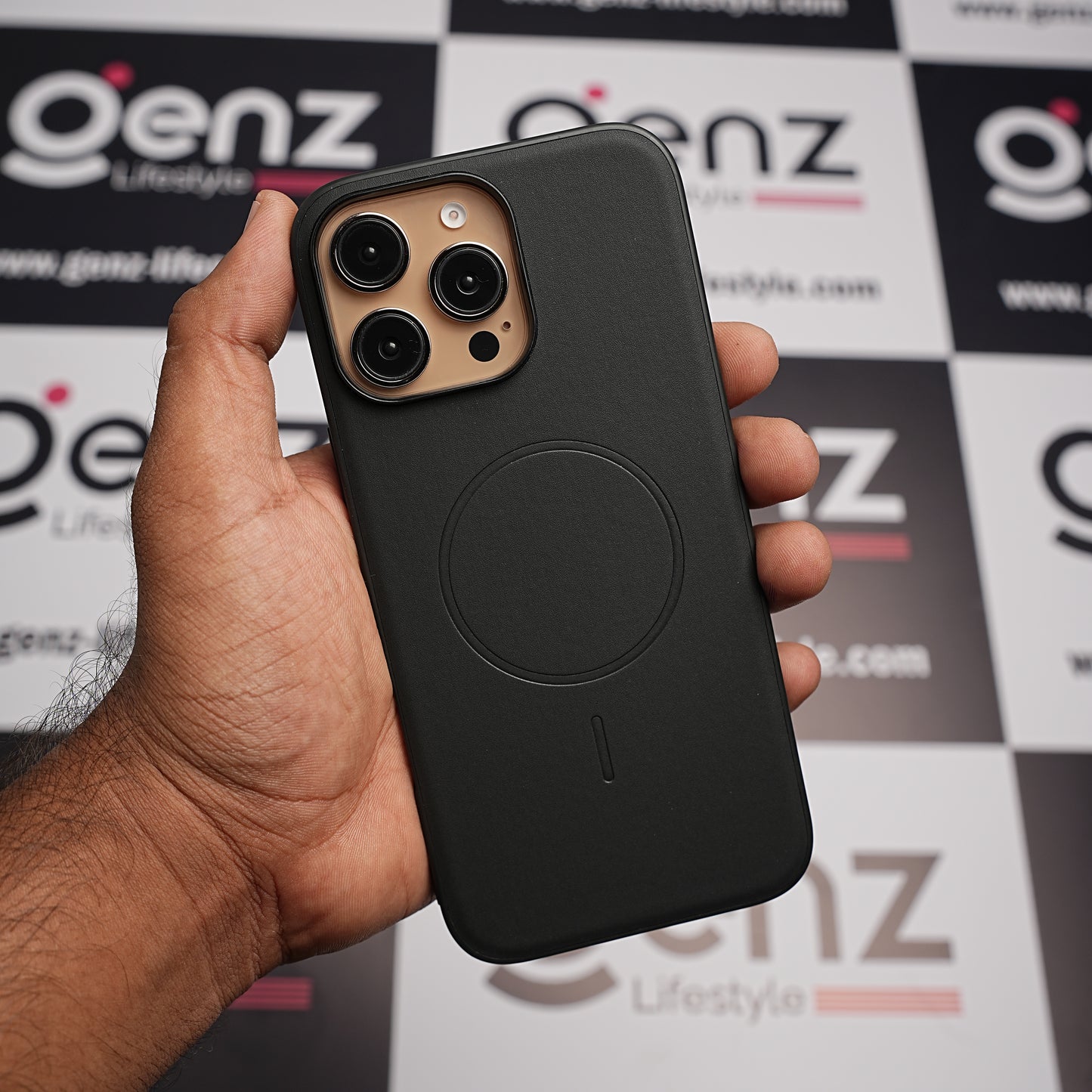 X-level Black Duke Leather case with MagSafe for iPhone