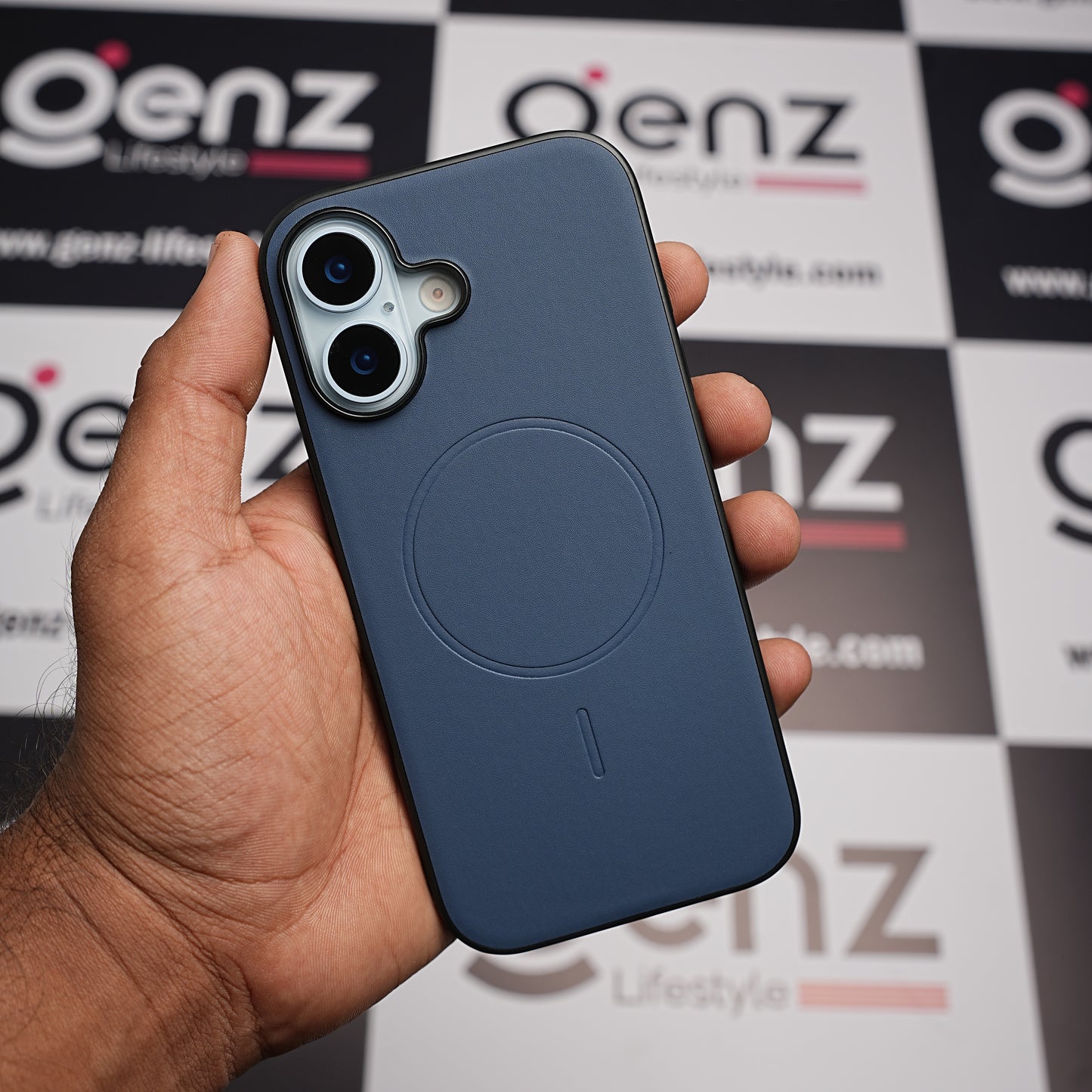 X-level Blue Duke Leather case with MagSafe for iPhone