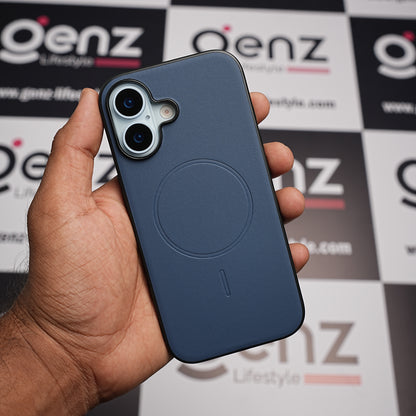 X-level Blue Duke Leather case with MagSafe for iPhone