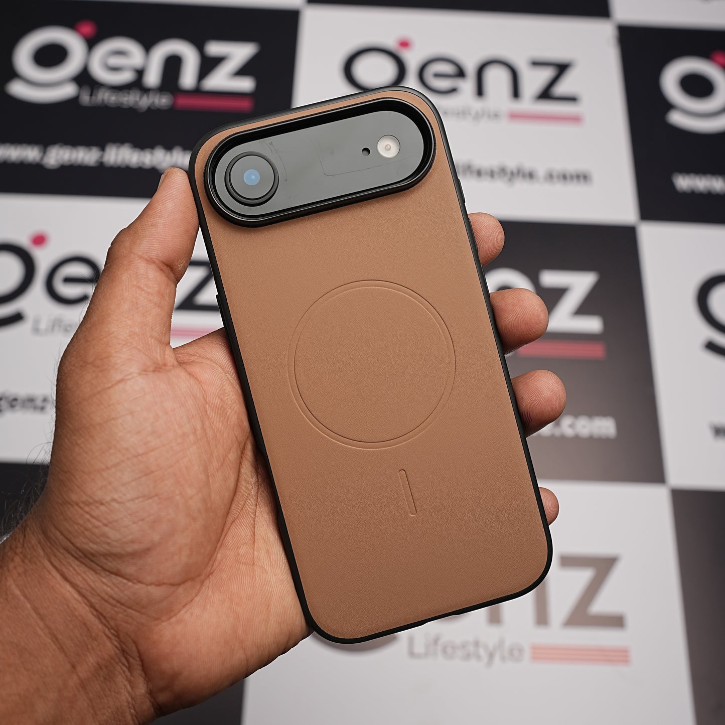 X-level Gold Duke Leather case with MagSafe for iPhone