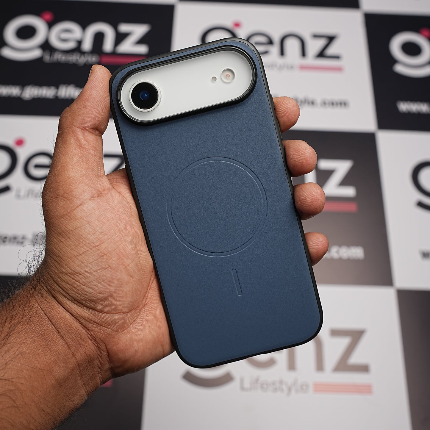 X-level Blue Duke Leather case with MagSafe for iPhone