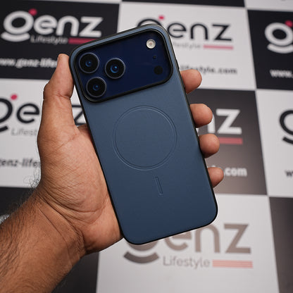 X-level Blue Duke Leather case with MagSafe for iPhone