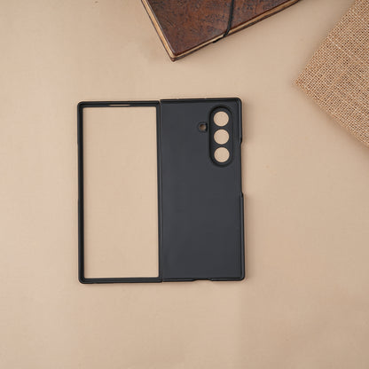 Black S-Pen Matte Silicone case for Samsung Galaxy Z Fold7