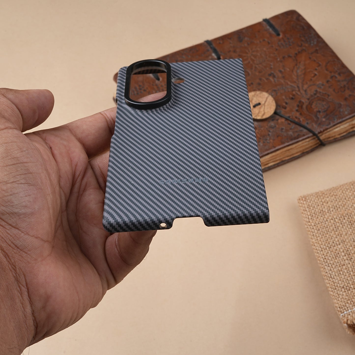 Grey Carbon Shield Case for Samsung Galaxy Z Fold7