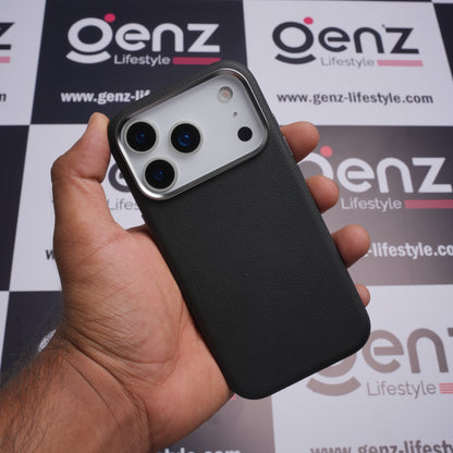 X-level Black Leather case with Camera Control button for iPhone