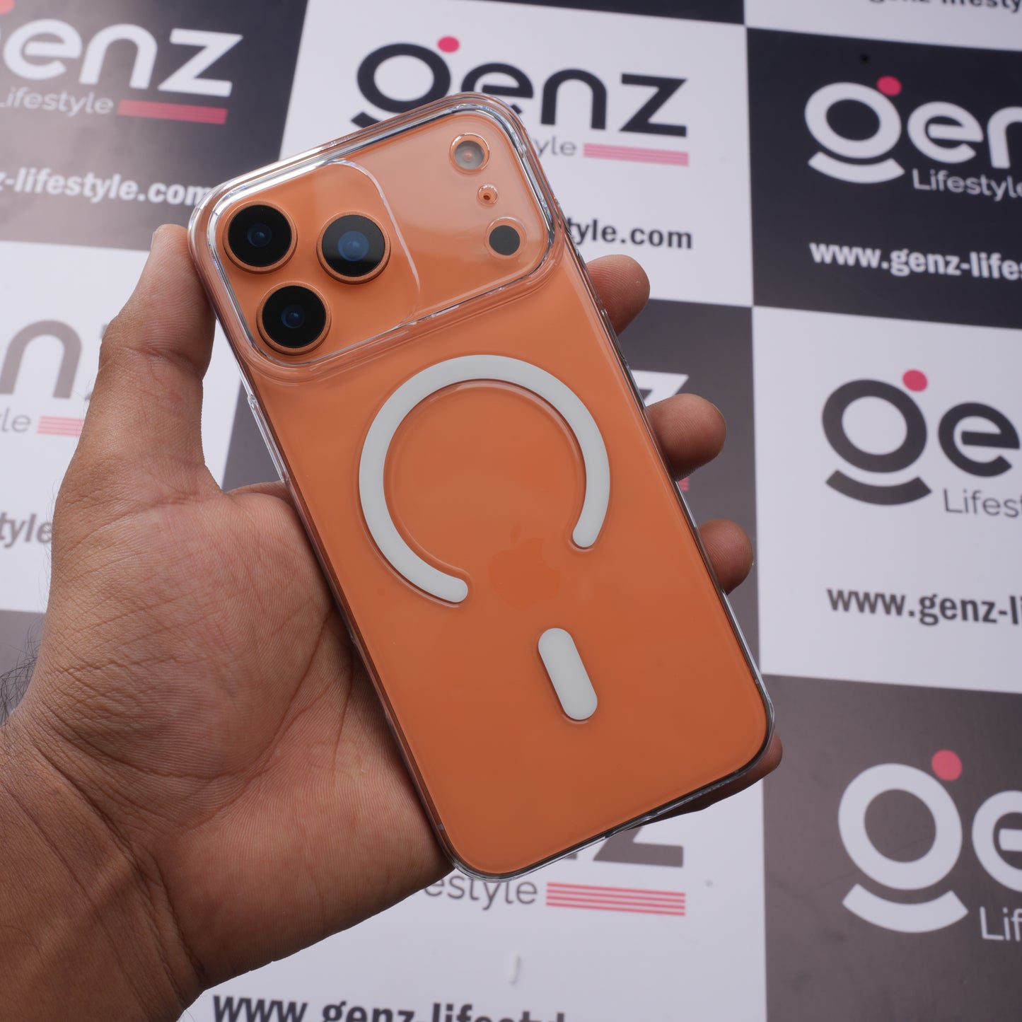 Crystal Clear Non Yellow Hard MagSafe Case for iPhone