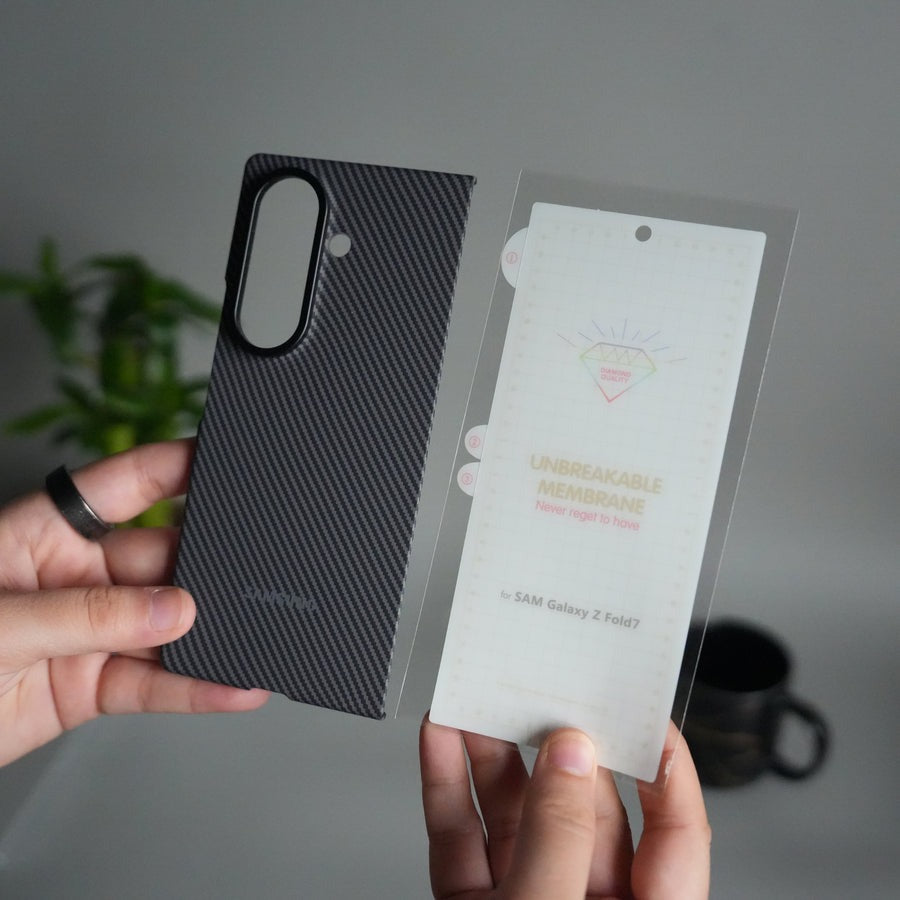Carbon Shield Case with Front Membrane for Samsung Galaxy Z Fold7