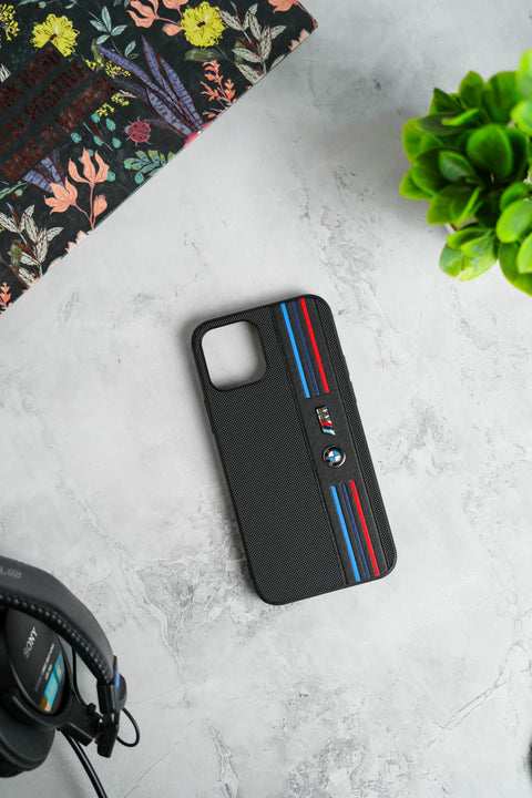 BMW M Performance Leather Frosted Slim Case for iPhone
