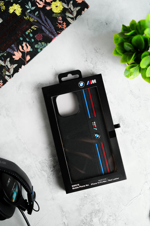 BMW M Performance Leather Frosted Slim Case for iPhone