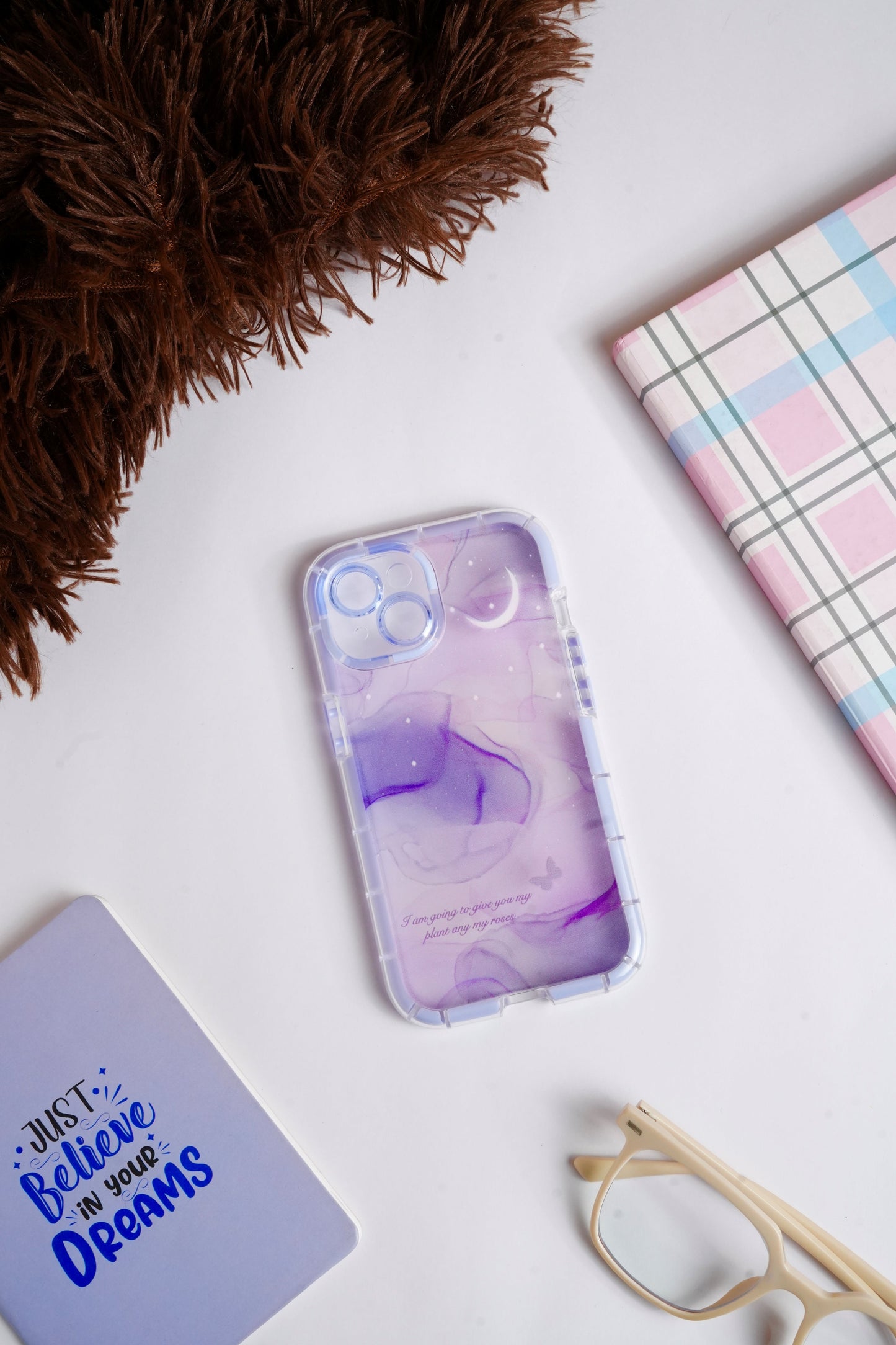 Purple Watercolor Bumper Case for iPhone