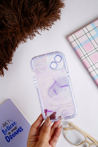 Purple Watercolor Bumper Case for iPhone