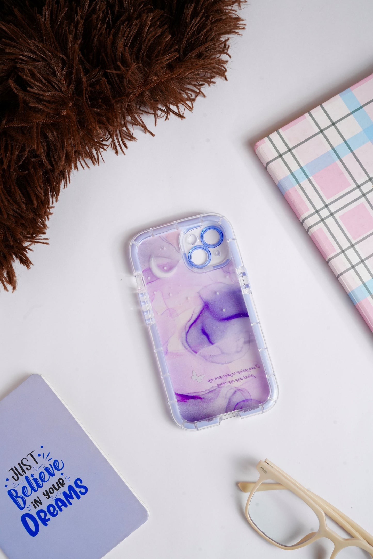 Purple Watercolor Bumper Case for iPhone