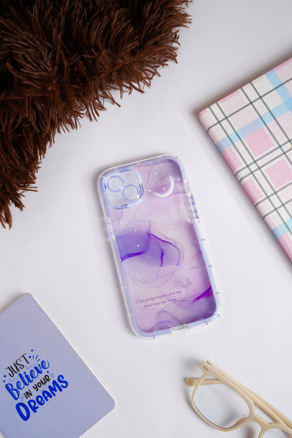 Purple Watercolor Bumper Case for iPhone