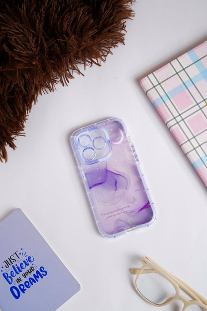 Purple Watercolor Bumper Case for iPhone