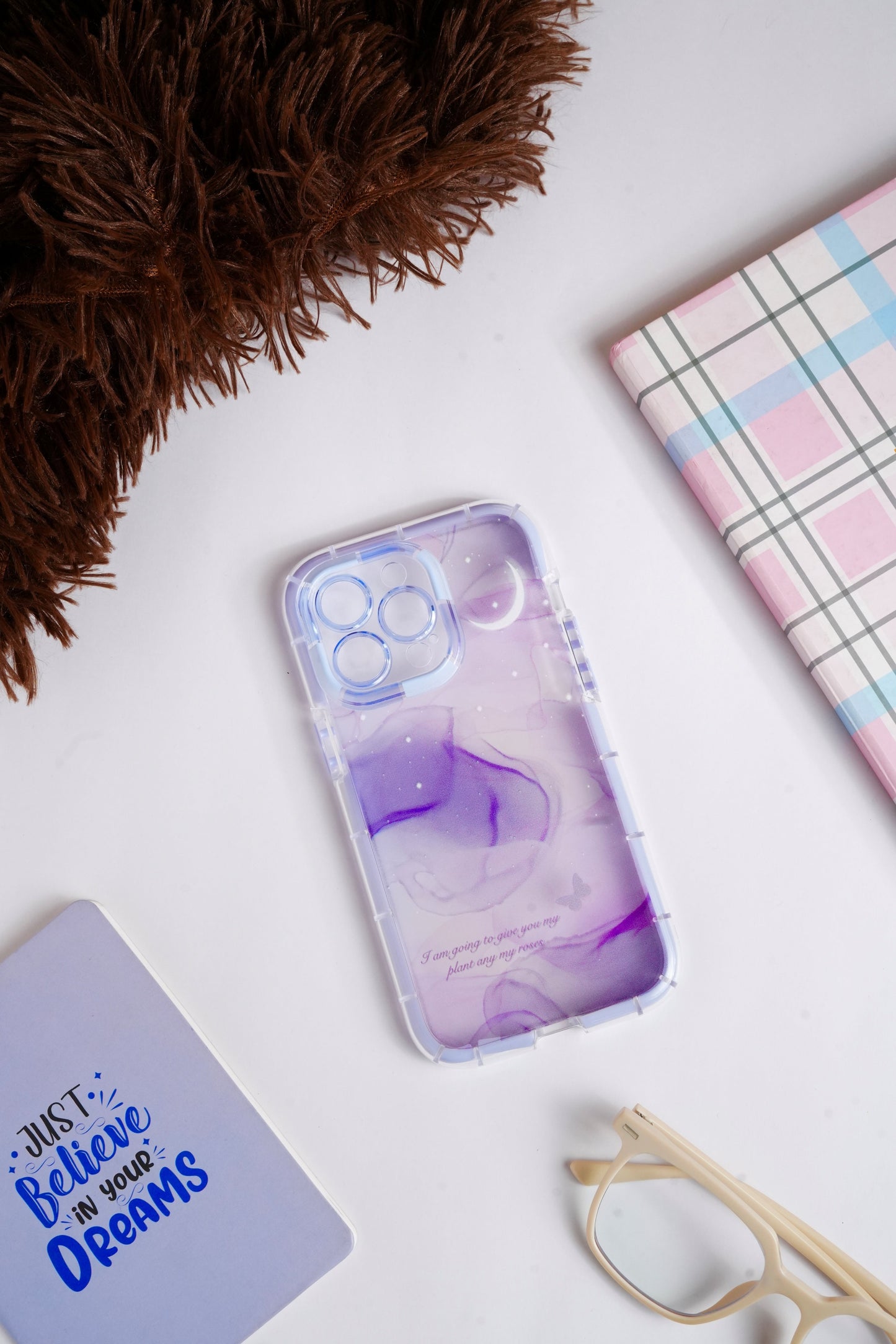 Purple Watercolor Bumper Case for iPhone