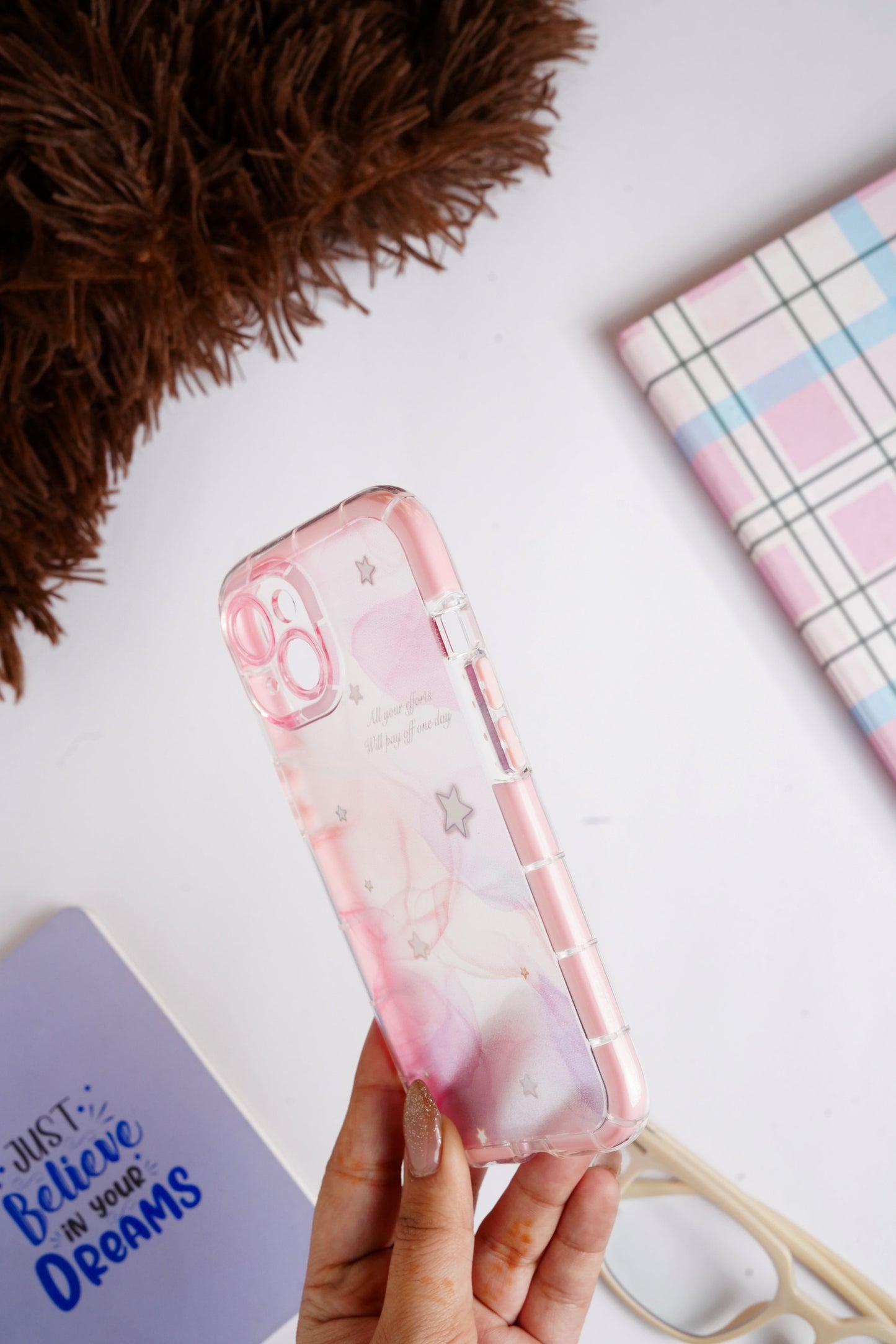 Pink Watercolor Bumper Case for iPhone