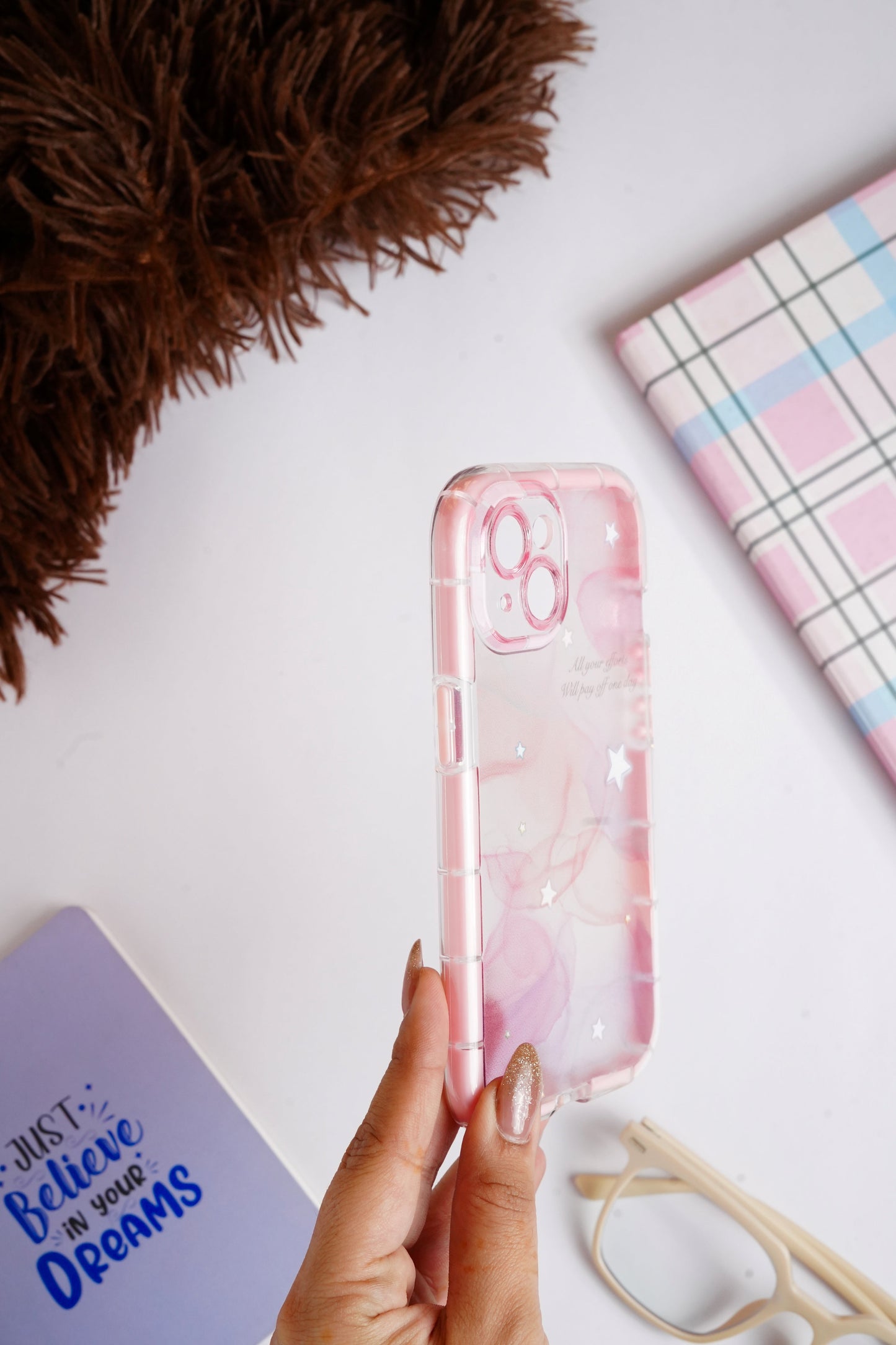 Pink Watercolor Bumper Case for iPhone