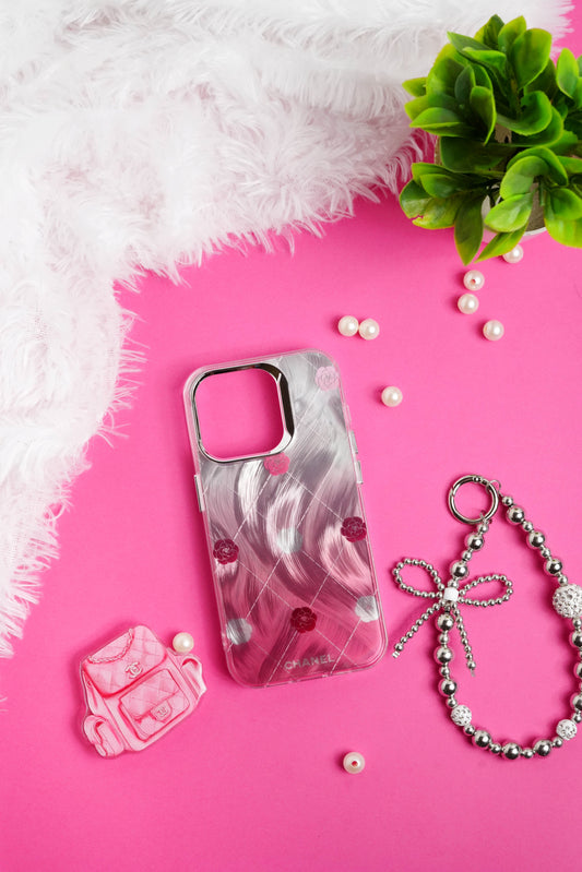 Chanel Bag Pop Socket With Chain Case for iPhone