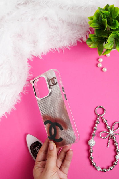 Chanel Pop Socket With Chain Case for iPhone