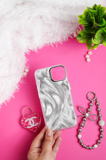 Chanel Heart Bag Pop Socket With Chain Case for iPhone