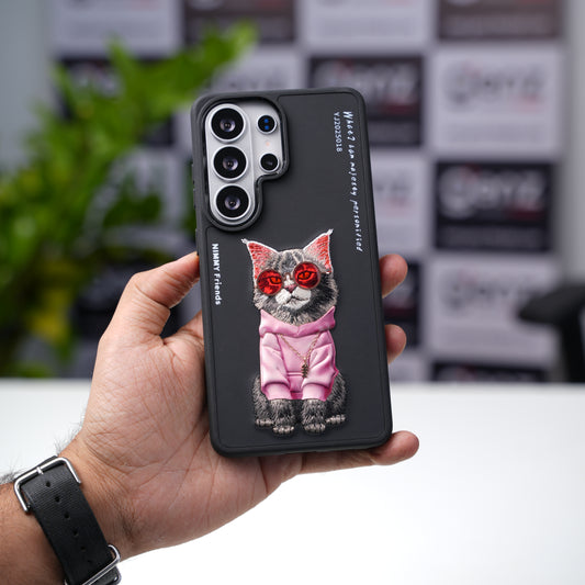 Nimmy Glasses Cool Cat Black case for Samsung S26 Ultra