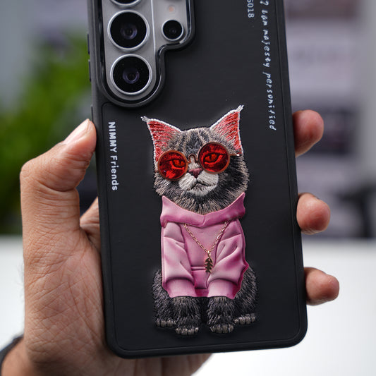 Nimmy Glasses Cool Cat Black case for Samsung S26 Ultra