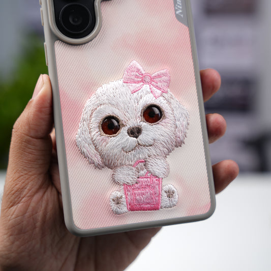 Nimmy Design Big Eyes Pink case for Samsung S26 Ultra - Brown Eyes