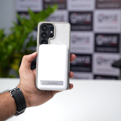 Nimmy Design White Leopard MagSafe case for Samsung S26 Ultra