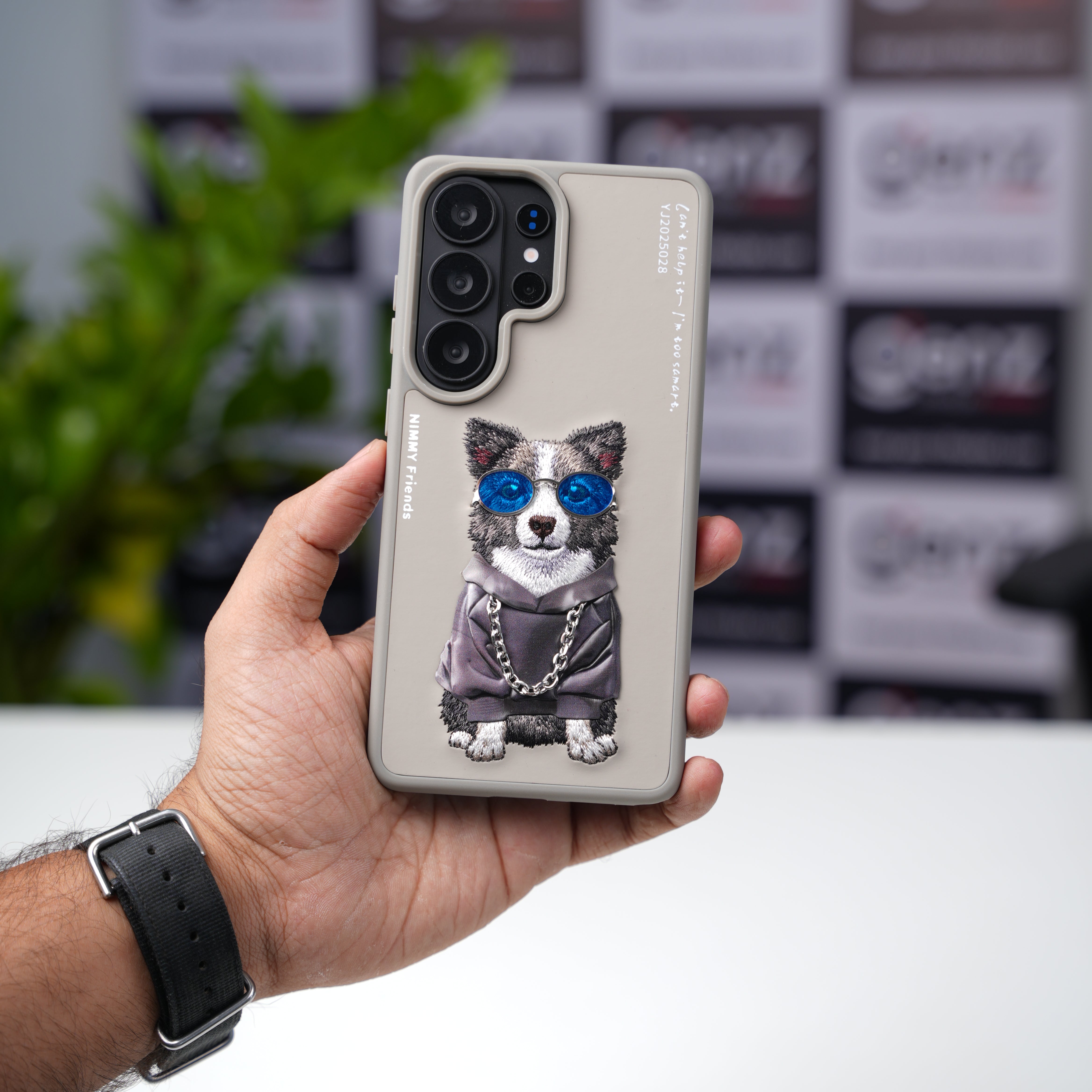 Nimmy Glasses Cool Dog Gray case for Samsung S26 Ultra – GenZ Lifestyle