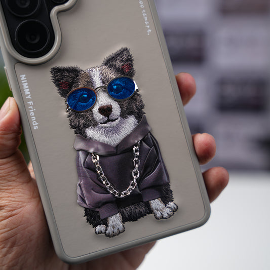 Nimmy Glasses Cool Dog Gray case for Samsung S26 Ultra