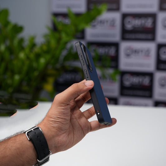 X-level Duke Blue Leather case with MagSafe for Samsung Galaxy S26