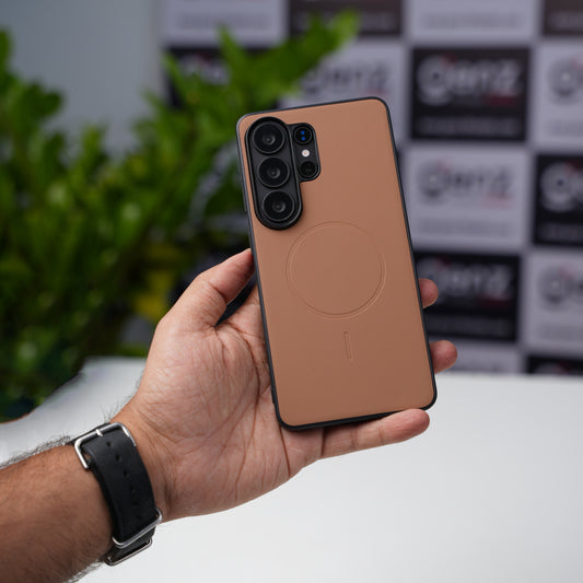 X-level Duke Brown Leather case with MagSafe for Samsung Galaxy S26 Ultra