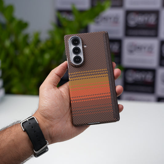 Moloch Design Sunrise Carbon Fiber MagSafe Case with Hinge Protection for Samsung Galaxy Z Fold7