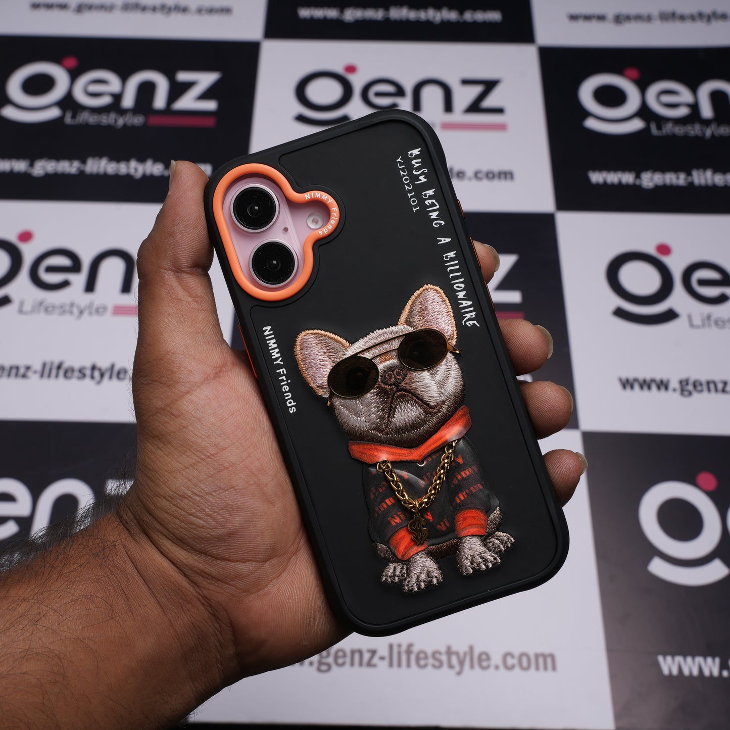 Nimmy Glasses Cool Dog Black case for iPhone 17
