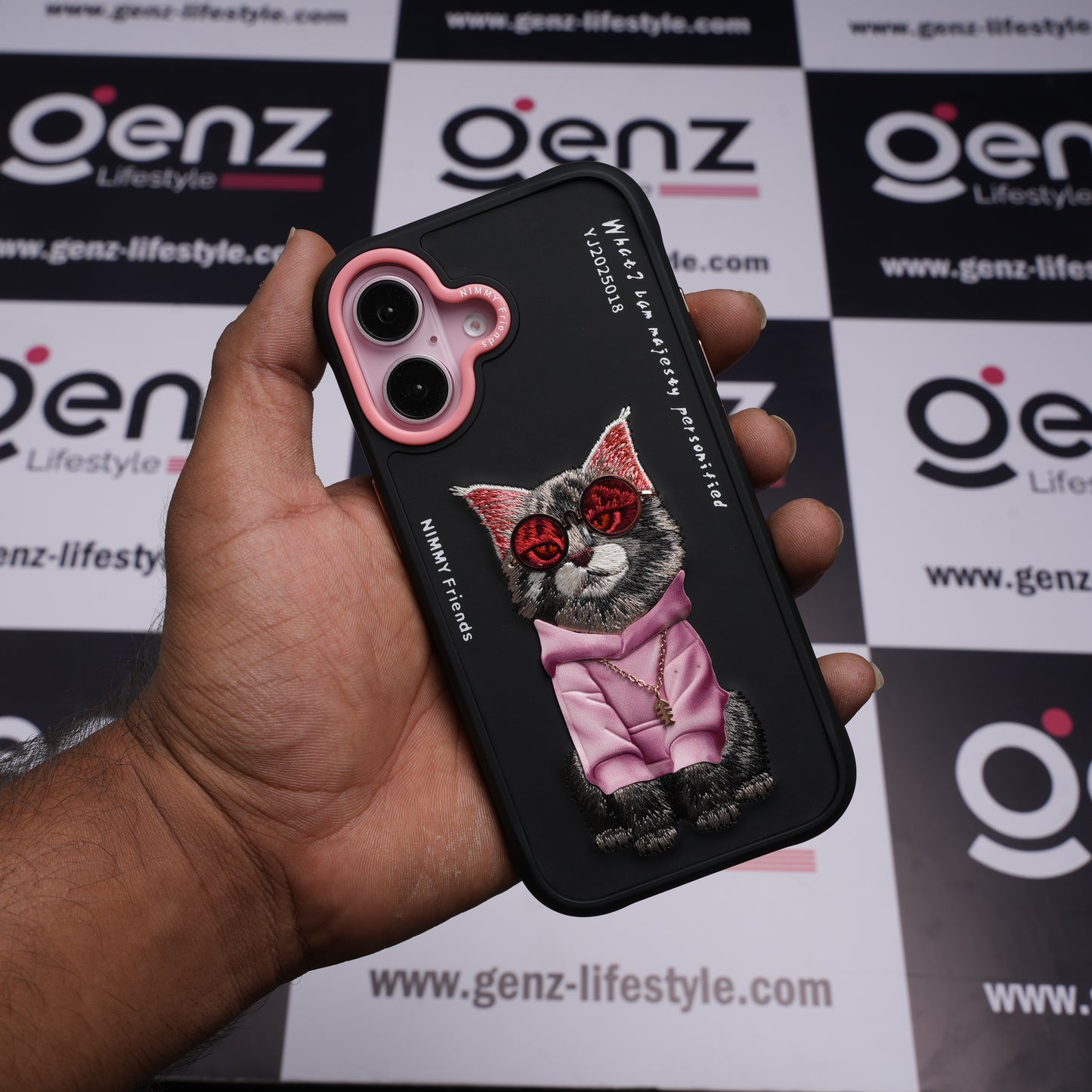 Nimmy Glasses Cool Cat Black case for iPhone 17