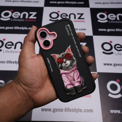 Nimmy Glasses Cool Cat Black case for iPhone 17